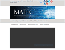 Tablet Screenshot of imatec.com.br